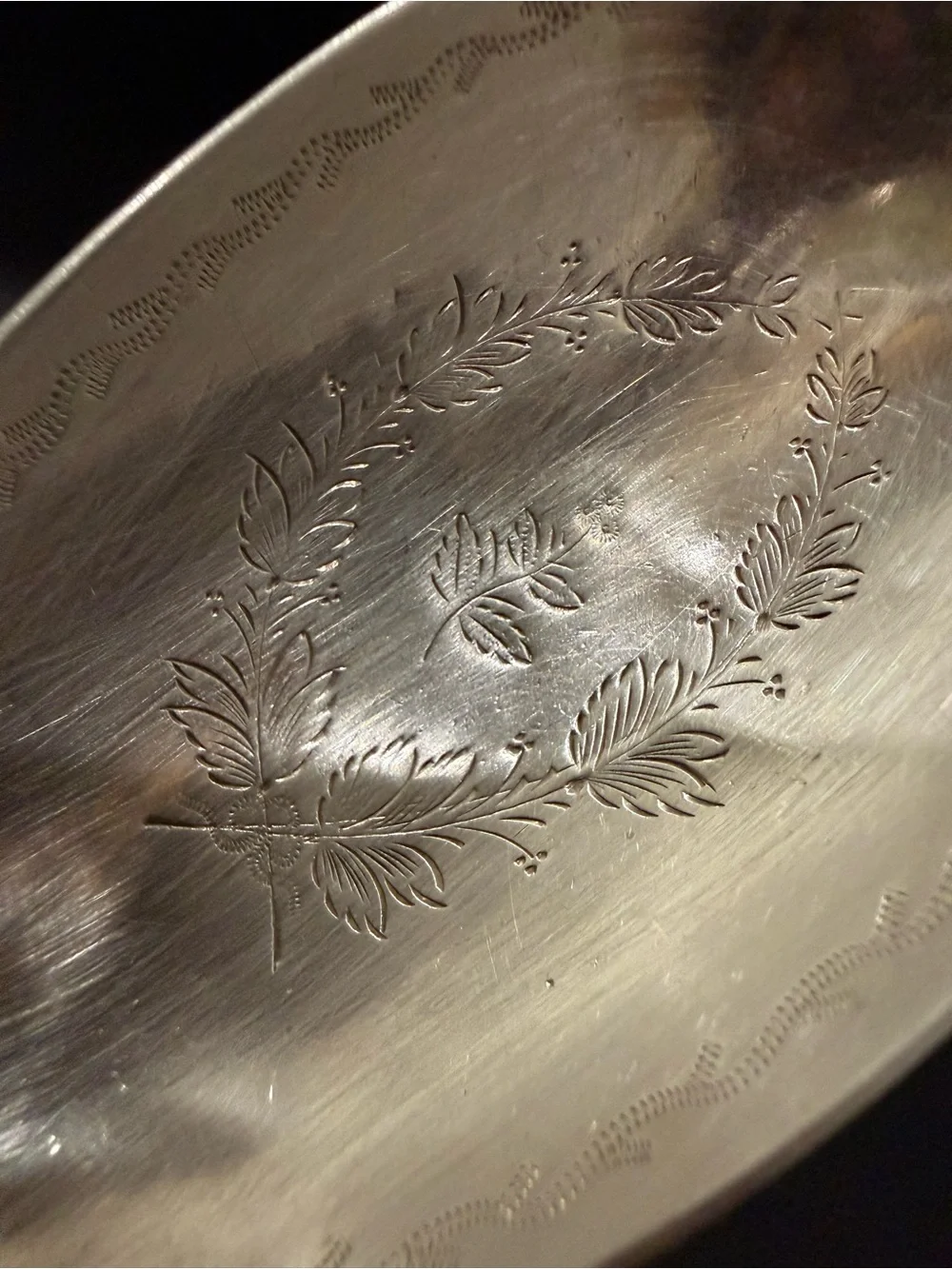 Vintage American Coin Silver Farrington & Hunnewell F&H Pure Coin Serving Spoon